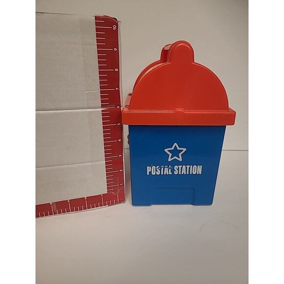 Vintage Playskool Mailbox Postal Station Shape Sorter Toy 4 Shapes - 1 Missing - Picture 12 of 15